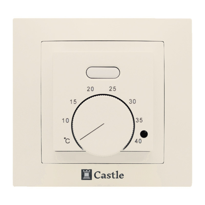 Терморегулятор механічний Castle AC308H слонова кістка