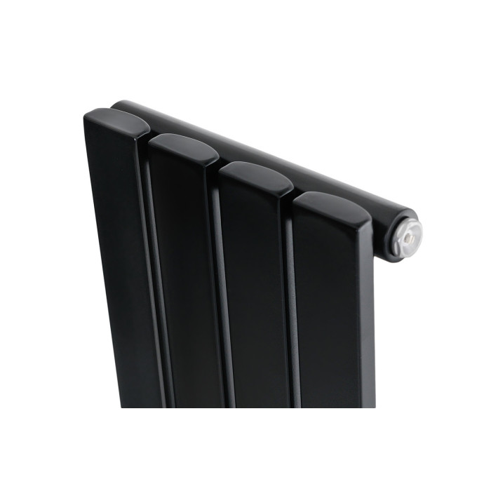 Вертикальный дизайнерский радиатор отопления ARTTIDESIGN Terni 4/1500/236/50 черный матовый