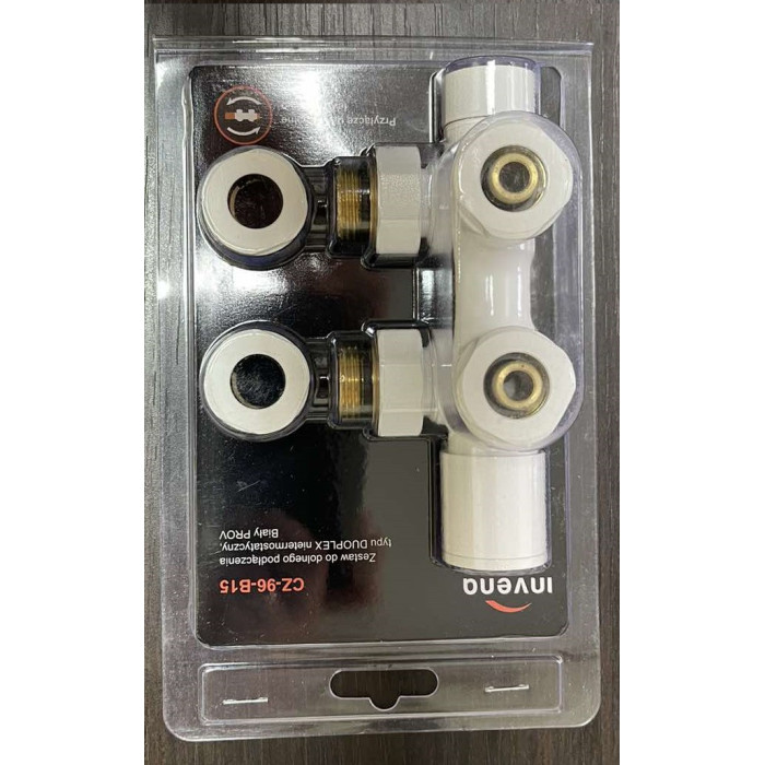 Комплект механический Duoplex INVENA  белый
