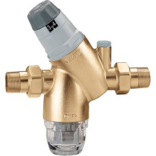 535140 Caleffi 1/2` редуктор зниження тиску з шкалою та фільтром і виходом для манометра (до 40 °С)