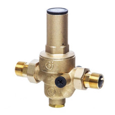 536070 Caleffi редуктор зниження тиску 1 1/4'' з з'єднанням для манометра (до 80 °С)
