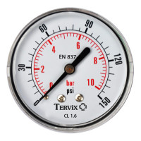 манометр Tervix Pro Line 63 0-10 бар 1/4" рад.