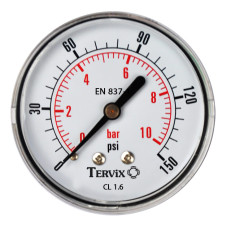 манометр Tervix Pro Line 63 0-6 бар 1/4" акс.