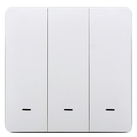 Розумний клавішний вимикач Tervix Pro Line ZigBee Push Switch (3 клавіші), без нуля