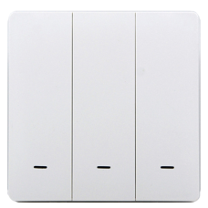 Умный клавишный выключатель Tervix Pro Line ZigBee Push Switch (3 клавиши), без нуля