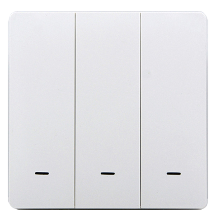 Розумний клавішний вимикач Tervix Pro Line ZigBee Push Switch (3 клавіші), без нуля