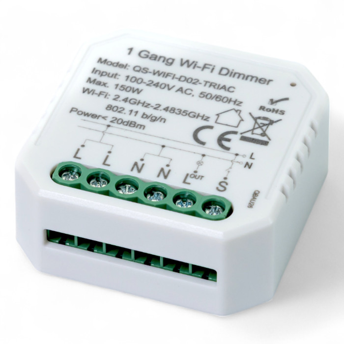 Розумний вимикач - регулятор Tervix Pro Line WiFi Dimmer (1 клавіша)