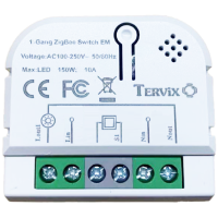 Розумний вимикач Tervix Pro Line ZigBee Switch (1 клавіша / розетка)