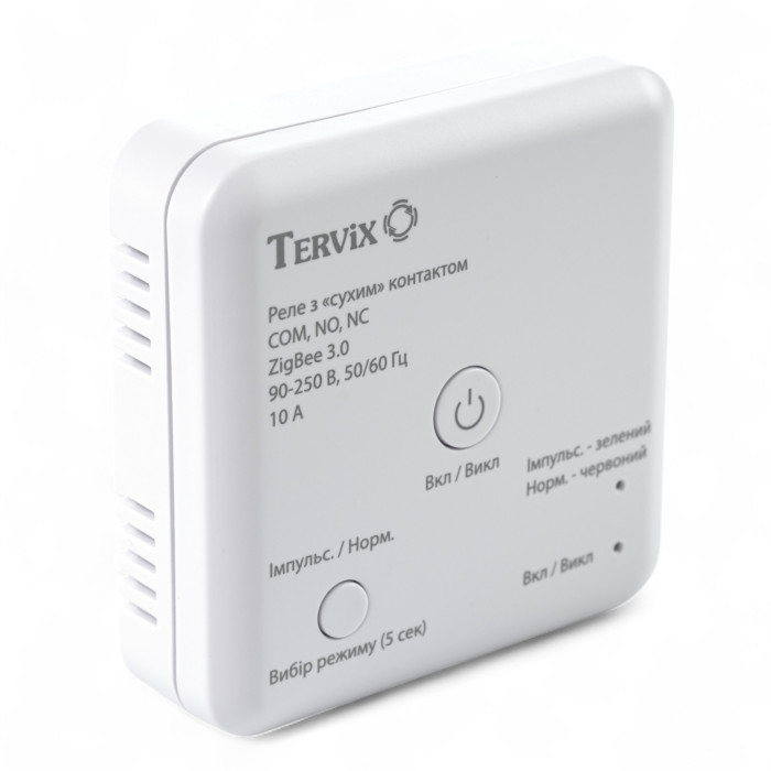 Розумний перемикач Tervix Pro Line ZigBee Dry Contact On/Off (реле з 