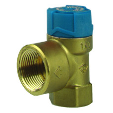 MSW Предохранительный клапан для отопительных систем, 6 бар, Rp1/2" х Rp3/4"