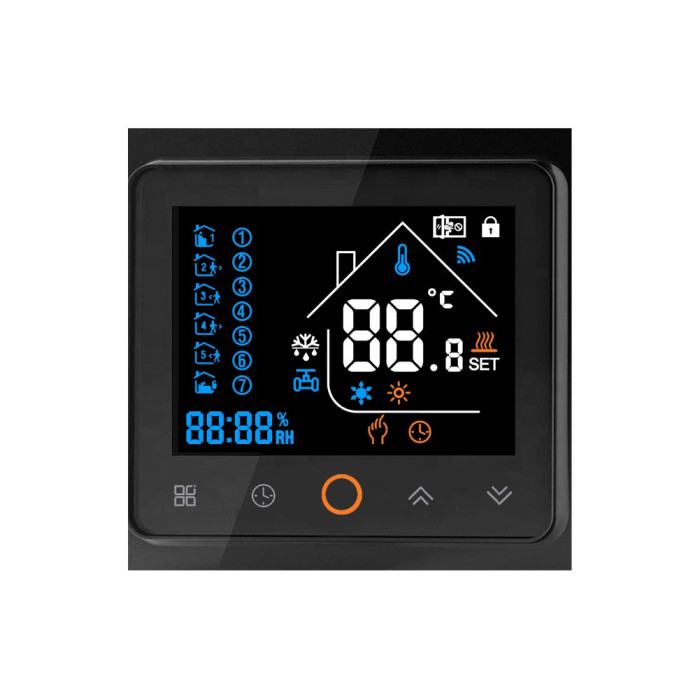 Термостат с ZigBee управлением Tervix Pro Line для газового/электрического котла, черный