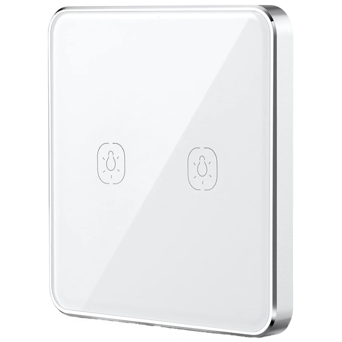 Умная сенсорная кнопка-выключатель Tervix Pro Line ZigBee Touch Switch (2 клавиши) на батаре.