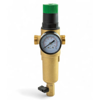 Фільтр самопромивний із редуктором 1/2", латунна колба, Tervix Pro Line WD