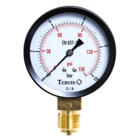 манометр Tervix Pro Line 50 0-10 бар 1/4" рад.