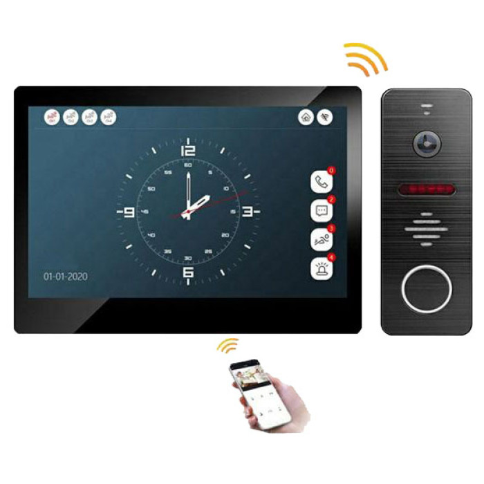 Комплект видеодомофона WiFi + Ethernet Tervix Pro Line Smart Video Door Phone System