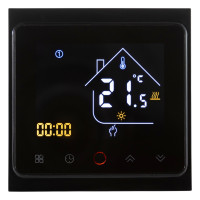 Термостат з ZigBee управлінням Tervix Pro Line для водяної/електричної теплої підлоги, чорний