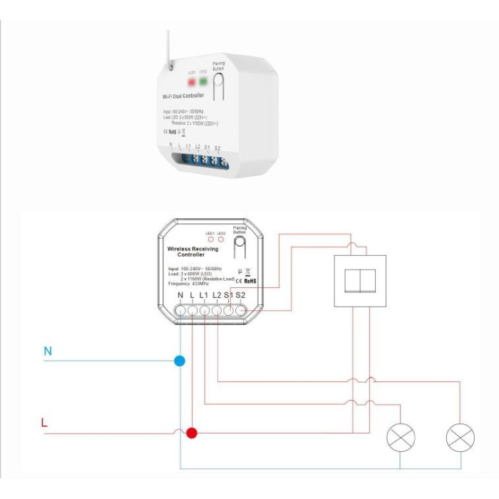 Модуль управління Tervix Pro Line RF 433 MHz receiver (on/off)