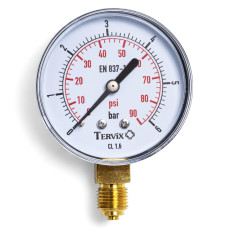 манометр Tervix Pro Line 50 0-6 бар 1/4" рад.