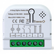 Розумний вимикач Tervix Pro Line ZigBee Switch (2 клавіші)
