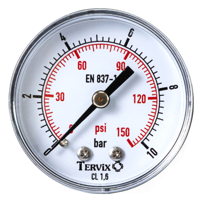 манометр Tervix Pro Line 50 0-10 бар 1/4