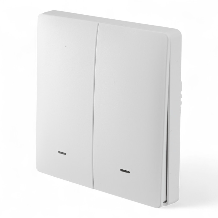 Розумна клавішна кнопка-вимикач Tervix Pro Line ZigBee Push Button (2 клавіші), на батар.