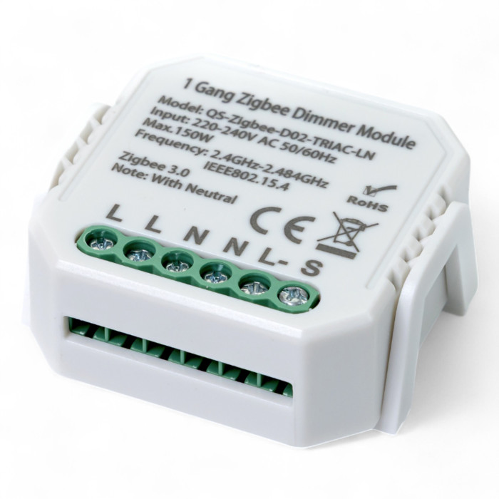 Розумний вимикач - регулятор Tervix Pro Line ZigBee Dimmer (1 клавіша)