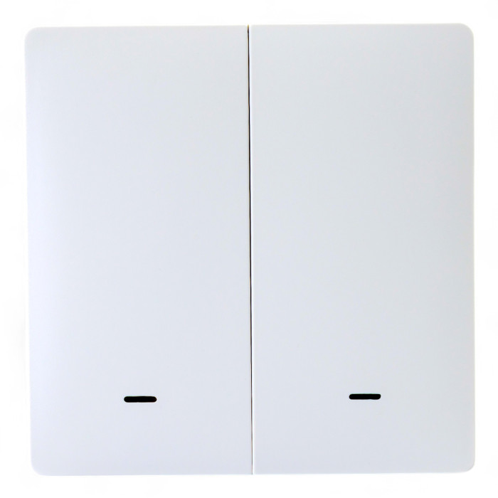 Розумна клавішна кнопка-вимикач Tervix Pro Line ZigBee Push Button (2 клавіші), на батар.