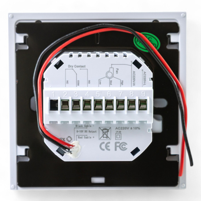 Термостат для фанкойлу з WiFi управлінням Tervix WiFi Fancoil Thermostat (на 2 труби) 0-10В