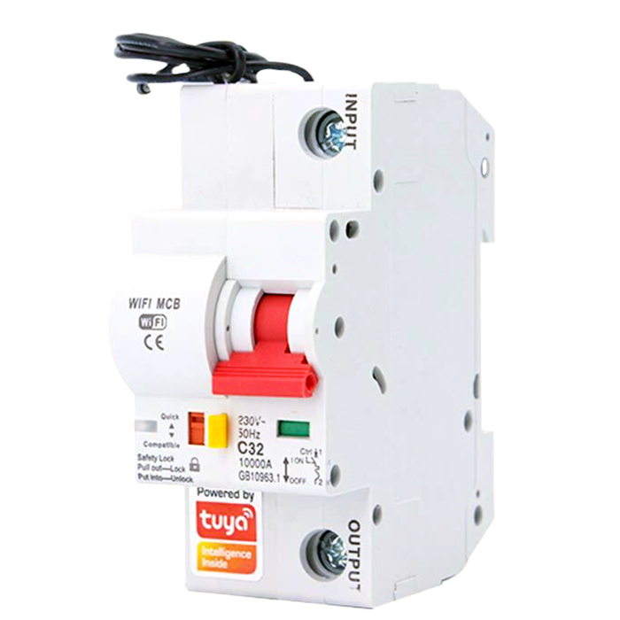 Умный автоматический выключатель Tervix Pro Line WiFi Circuit Breaker, 32A (без ЭМ)