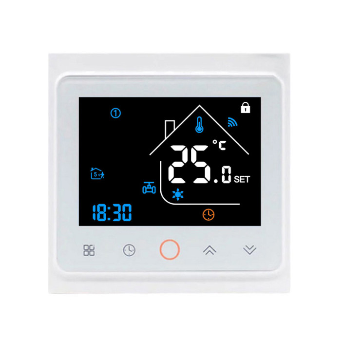 Термостат с ZigBee управлением Tervix Pro Line для водяного/электрического теплого пола