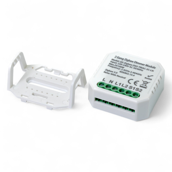 Розумний вимикач - регулятор Tervix Pro Line ZigBee Dimmer (2 клавіші)