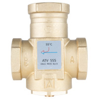 Термічний клапан AFRISO ATV 555, DN32, Rp 1¼" Kvs 9, 55 °C