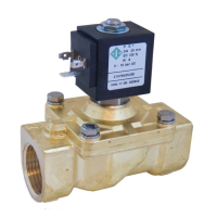 електромагн. 21HF7KOB350 НЗ, 1 1/4", Рвх-Рвих=0-16ат,  Тмакс. =90С, 220В