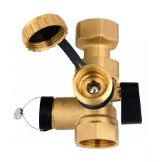 Клапан для подключения расширительных баков 3/4"х3/4" с краном 3/4" KFE