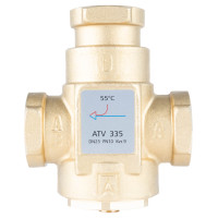Термический клапан ATV 335, DN25, Rp 1&Kvs 9, номинальная температура 55 C
