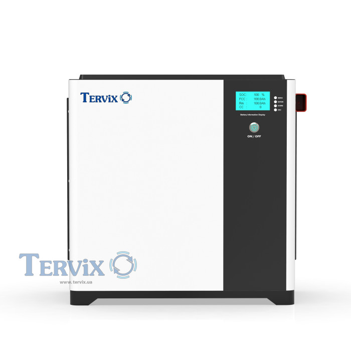 Аккумуляторная батарея LiFePO4, 51,2В 100 Ач Tervix Pro Line