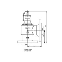 Предохранительный клапан F DN50x65 10бар.
