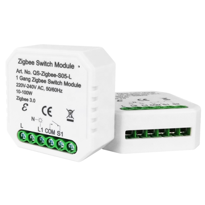 Розумний вимикач Tervix Pro Line ZigBee Switch (1 клавіша), без нуля