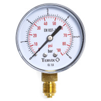 манометр Tervix Pro Line 100 0-6 бар 1/2" рад.