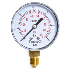манометр Tervix Pro Line 100 0-6 бар 1/2" рад.