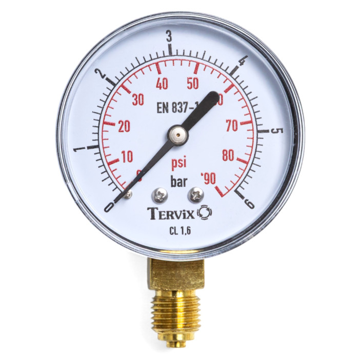манометр Tervix Pro Line 100 0-6 бар 1/2