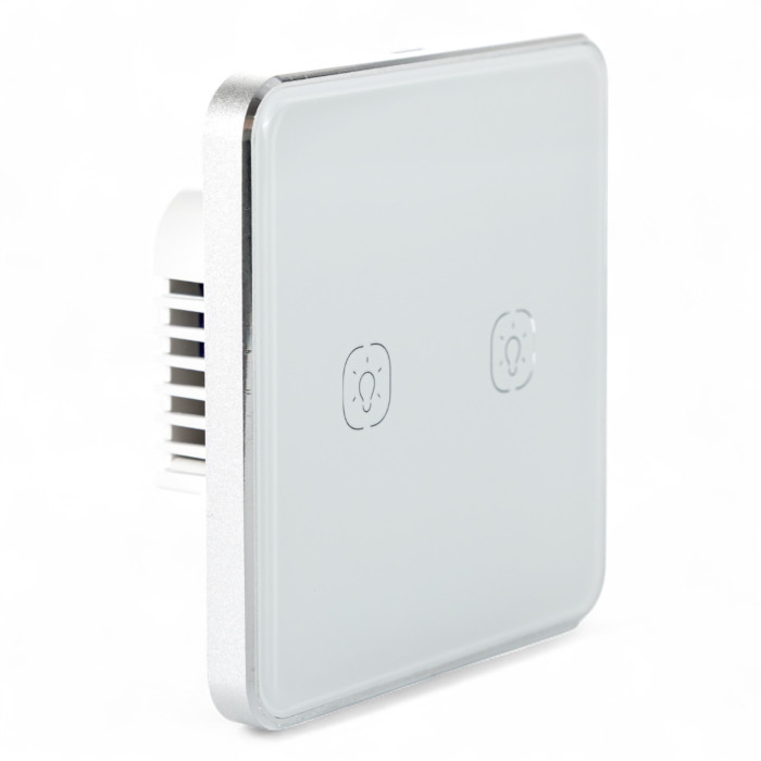 Розумний сенсорний вимикач Tervix Pro Line ZigBee Touch Switch (2 клавіші), без нуля
