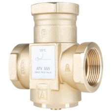 Термический клапан AFRISO ATV 555, DN32, Rp 1¼" Kvs 9, 55 °C