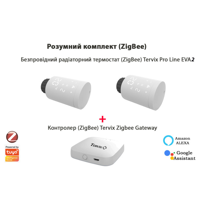 Комплект Tervix Pro Line EVA2 (2 шт.) + контроллер Tervix ZigBee Gateway