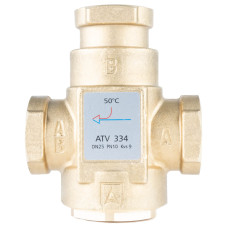 Термічний клапан ATV 334, DN25, Rp 1" Kvs 9, номінальна температура 50C