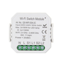 Умный выключатель Tervix Pro Line WiFi Switch (2 клавиши)