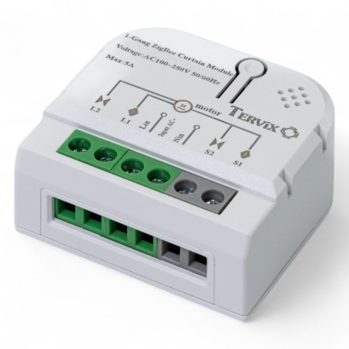 Розумний модуль для управл. ролетами/карнизами Tervix ZigBee Roller Blind/Curtain Controller