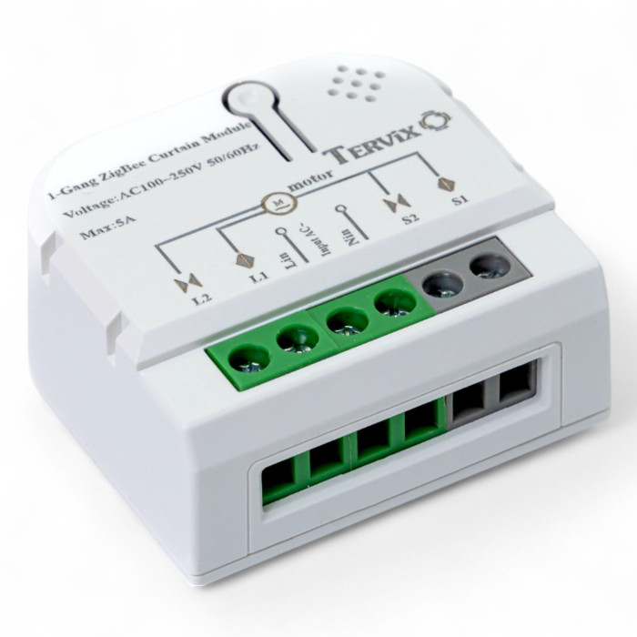 Розумний модуль для управл. ролетами/карнизами Tervix ZigBee Roller Blind/Curtain Controller