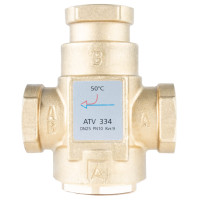 Термічний клапан ATV 334, DN25, Rp 1" Kvs 9, номінальна температура 50C