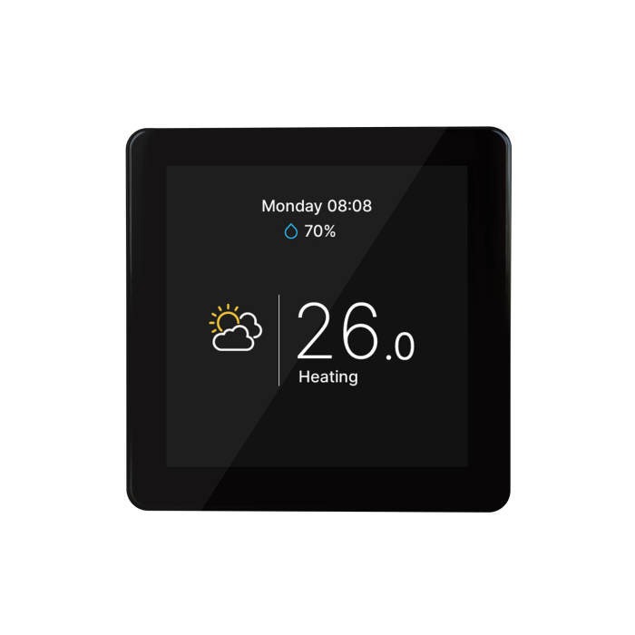 Кімнатний сенсорний термостат з WiFi управлінням Tervix Pro Line WiFi TouchScreen Thermostat (котел), чорний